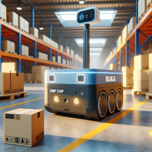 Kuka Presenta Su Nuevo Robot AMR KMP 250P Para Logística Eficiente - Marketplace Insights - Imagen generada por IA