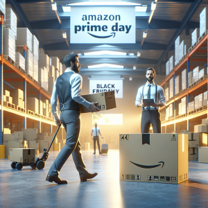 Comparativa Entre Prime Day y Black Friday: Estrategias y Resultados - Marketplace Insights - Imagen generada por IA