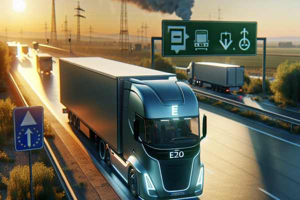 El Transporte Europeo Advierte Sobre Mandatos de Camiones Cero Emisiones - Marketplace Insights - Imagen generada por IA