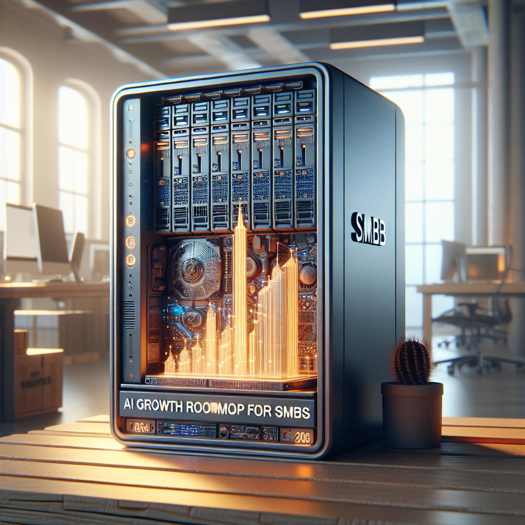 Escala Más Inteligente: Hoja de Ruta de Crecimiento AI para SMBs en 2026 - Marketplace Insights - Imagen generada por IA