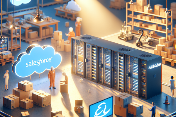 Destacados de Salesforce en CIIE: AI y CRM para el Éxito Empresarial - Marketplace Insights - Imagen generada por IA