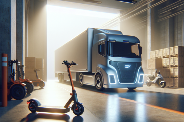 Luis Simões Incorpora Su Primer Camión Eléctrico y Renueva Su Flota Ligera - Marketplace Insights - Imagen generada por IA