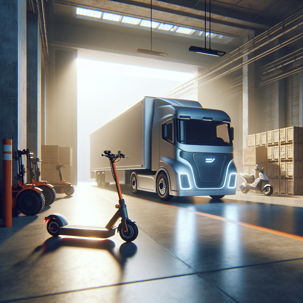 Luis Simões Incorpora Su Primer Camión Eléctrico y Renueva Su Flota Ligera - Marketplace Insights - Imagen generada por IA