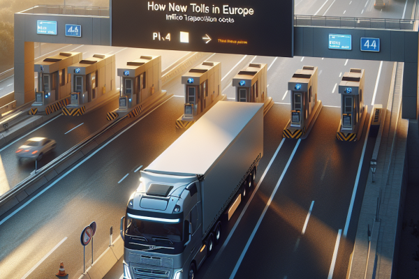 Cómo Afectan Los Peajes a Los Precios del Transporte Por Carretera - Marketplace Insights - Imagen generada por IA