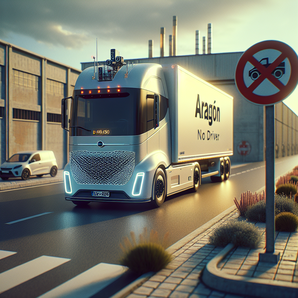 Sesé e Iveco Impulsan Proyecto de Camiones Autónomos en Aragón - Marketplace Insights - Imagen generada por IA