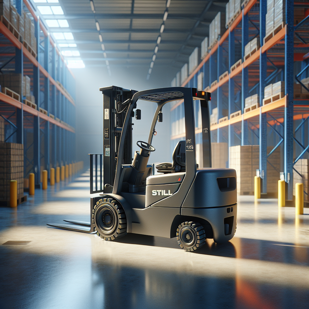 Still Lanza Carretilla Retráctil Compacta para Optimizar Espacio - Marketplace Insights - Imagen generada por IA