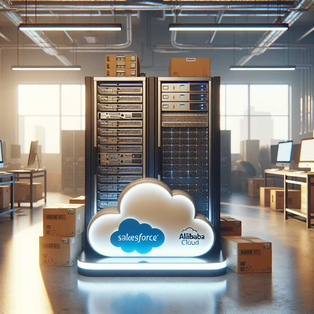 "Conviértete en una Empresa Agente: Salesforce en Alibaba Cloud" - Marketplace Insights - Imagen generada por IA