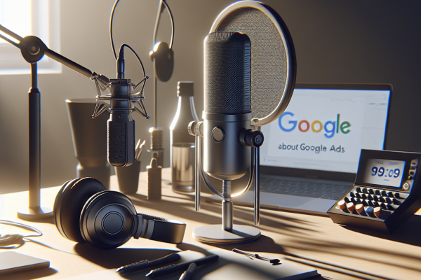 Lanzamos el Podcast Ads Decoded para Conectar con Anunciantes de Google - Marketplace Insights - Imagen generada por IA