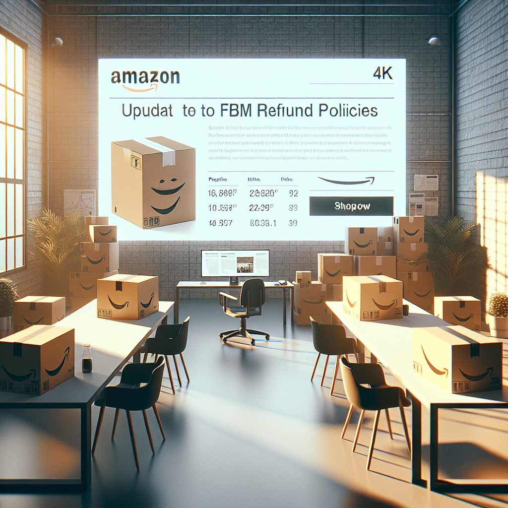 Actualización de las Normas de Reembolso FBM en Amazon a Partir del 26 de Enero - Marketplace Insights - Imagen generada por IA