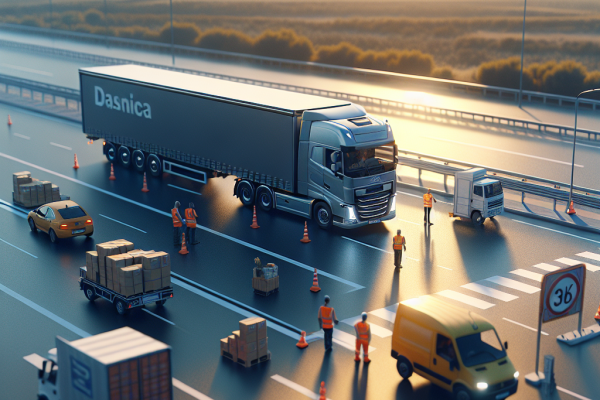 Restricciones de circulación de camiones en Galicia por DGT - Marketplace Insights - Imagen generada por IA