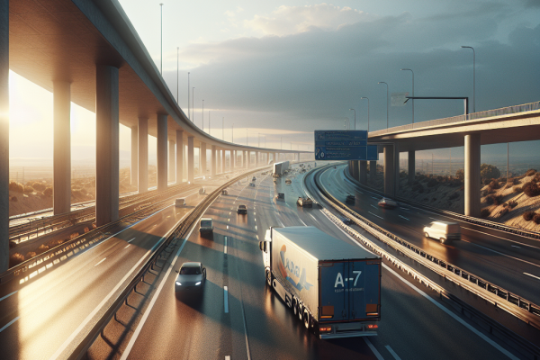 Restablecimiento de la Circulación en la AP-7 Tras Accidente en Barcelona - Marketplace Insights - Imagen generada por IA