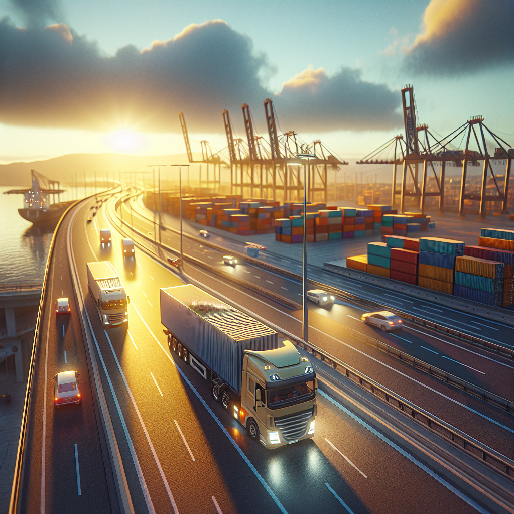 El Transporte de Mercancías Crece Un 3,1% en 2024 en el Mercado Ibérico - Marketplace Insights - Imagen generada por IA