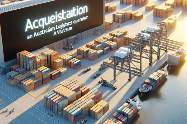 Amancio Ortega Compra Operador Logístico Qube en Australia por 7.000 Millones - Marketplace Insights - Imagen generada por IA