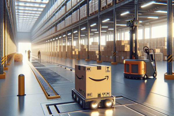 Cómo Amazon Innova En Sus Centros Logísticos De Cataluña: Tecnología Y Sostenibilidad - Marketplace Insights - Imagen generada por IA