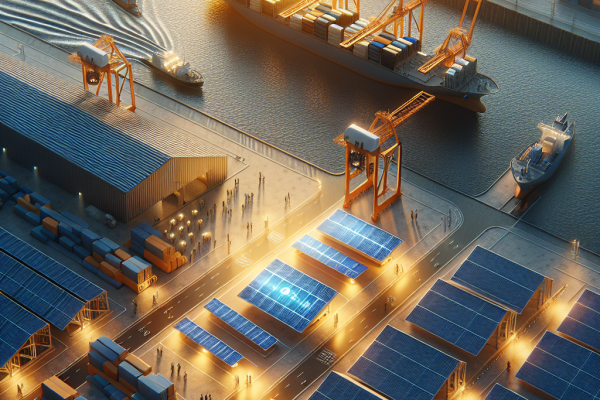 Dársena21 Refuerza Su Compromiso con la Sostenibilidad en Logística - Marketplace Insights - Imagen generada por IA