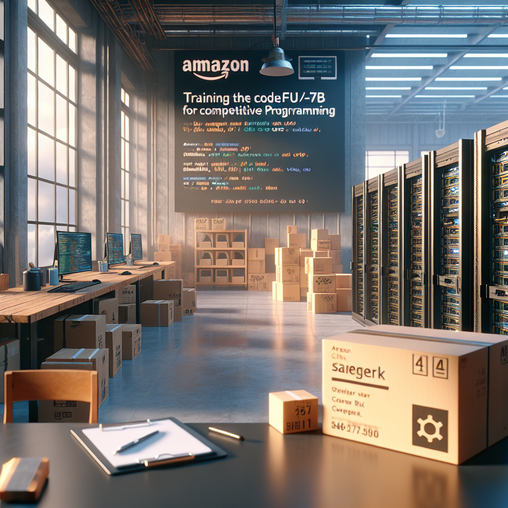 Entrena CodeFu-7B Con veRL y Ray En Amazon SageMaker Para Razonamiento AI - Marketplace Insights - Imagen generada por IA