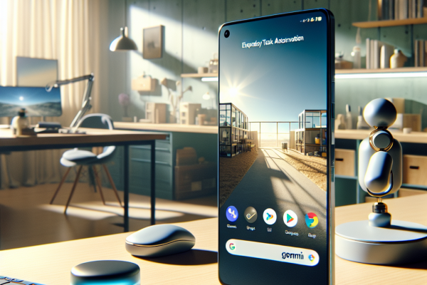 Delega Tareas Diarias a Gemini en Android: Seguridad y Control - Marketplace Insights - Imagen generada por IA
