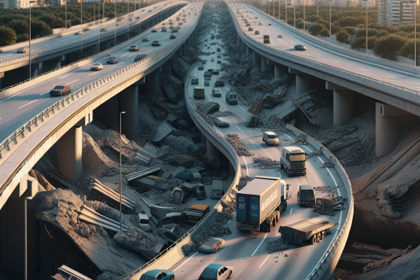 Falta de Inversión en Carreteras Afecta la Economía Española según ACEX - Marketplace Insights - Imagen generada por IA