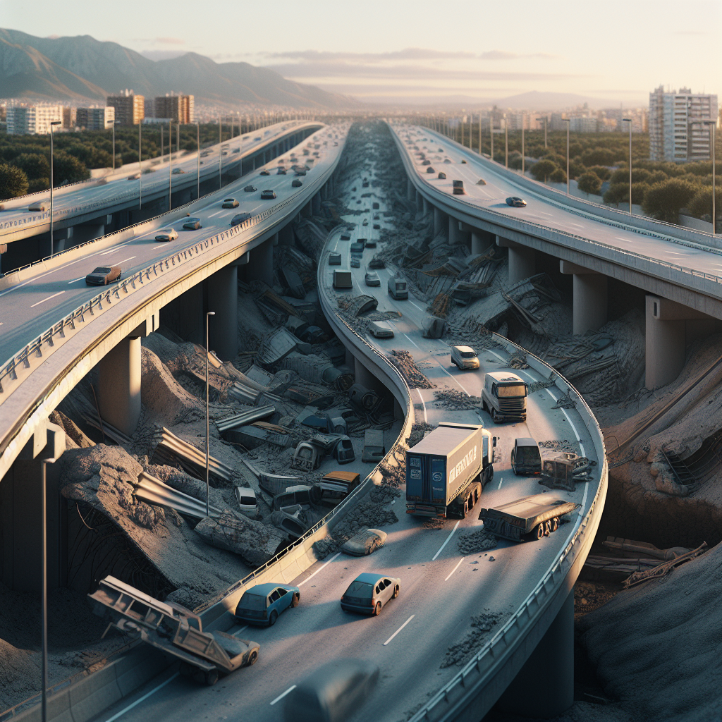 Falta de Inversión en Carreteras Afecta la Economía Española según ACEX - Marketplace Insights - Imagen generada por IA