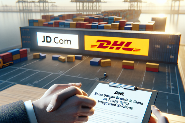 JD.com y DHL Firman Acuerdo para Impulsar Marcas Alemanas en China - Marketplace Insights - Imagen generada por IA