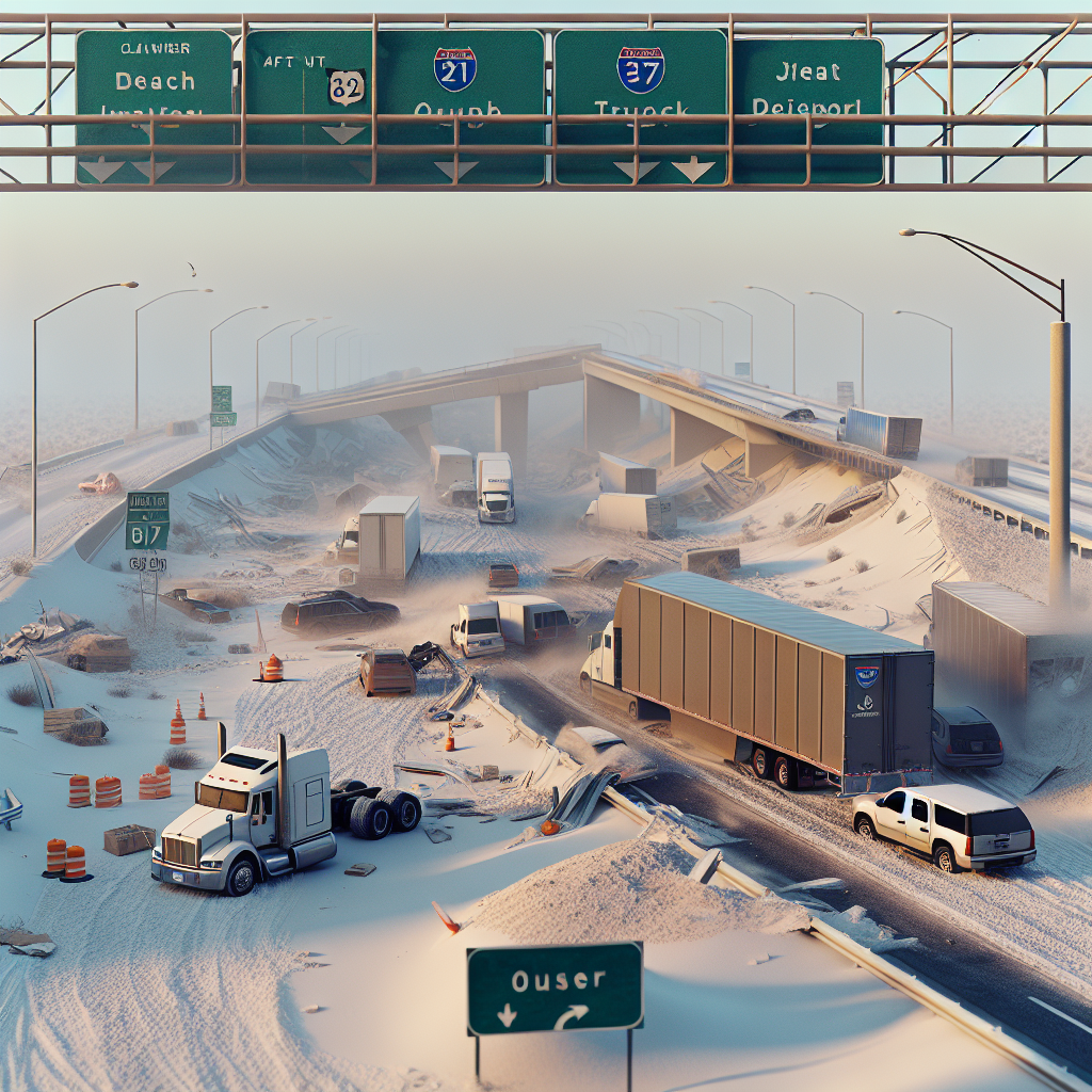 Colapsan Carreteras y Áreas de Descanso por el Temporal en el Transporte - Marketplace Insights - Imagen generada por IA