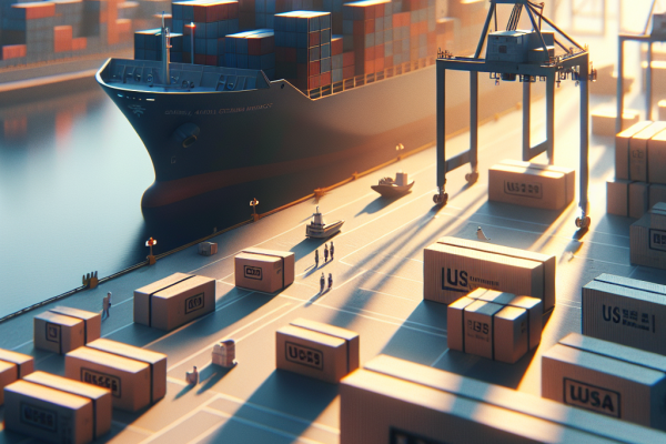 Inspecciones "5H" de EE. UU. Afectan Gravemente a Importaciones Chinas - Marketplace Insights - Imagen generada por IA