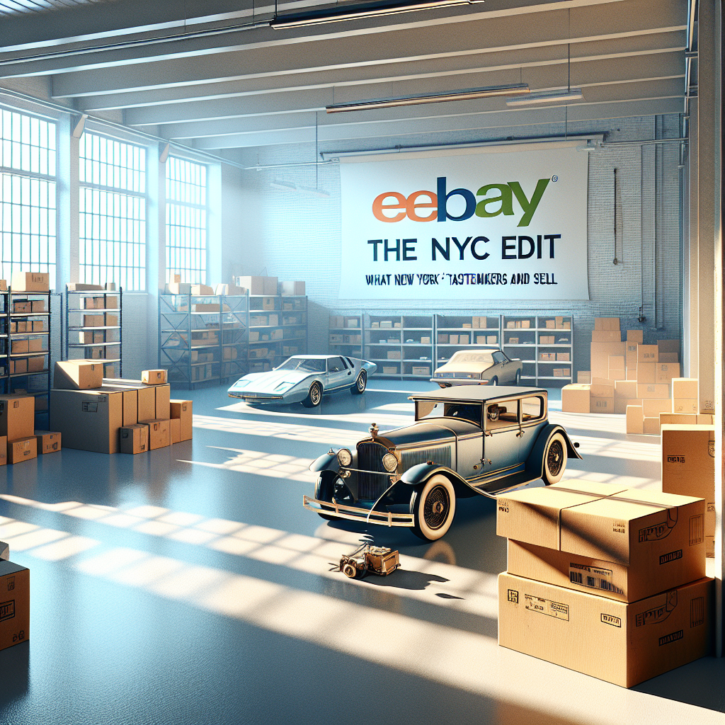 EBay Presenta The NYC Edit: Lo Que Compran y Venden los Tastemakers de Nueva York - Marketplace Insights - Imagen generada por IA