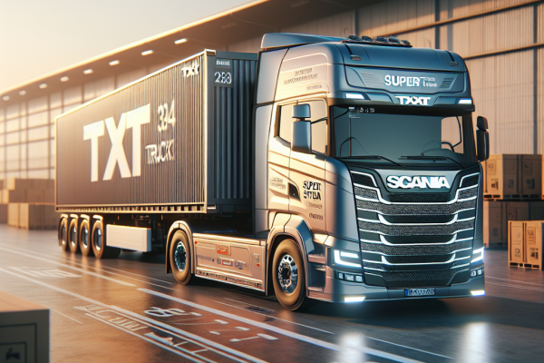 TXT Incorpora Nuevas Unidades Scania Super y Aumenta Su Flota a 350 Camiones - Marketplace Insights - Imagen generada por IA