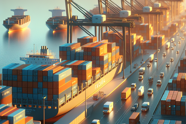 Valenciaport Reduce Tráfico de Contenedores un 3,7% en Febrero 2026 - Marketplace Insights - Imagen generada por IA